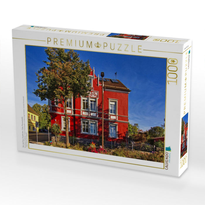 Das rote Haus, Frankfurter / Ecke Thomasstraße - CALVENDO Foto-Puzzle'