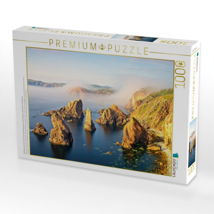 Steilküste auf der Isle of Lewis bei Mangersta auf den Äußeren Hebriden in Schottland - CALVENDO Foto-Puzzle'