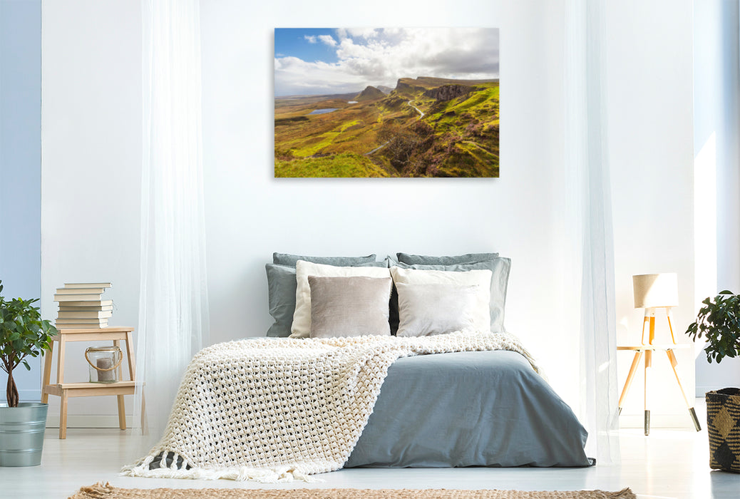 Toile textile premium Toile textile premium 120 cm x 80 cm paysage paysage écossais 