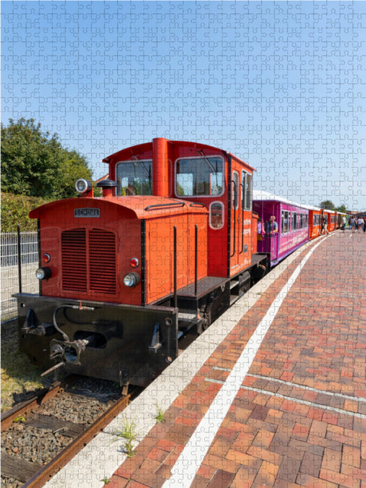 The island railway - CALVENDO photo puzzle 