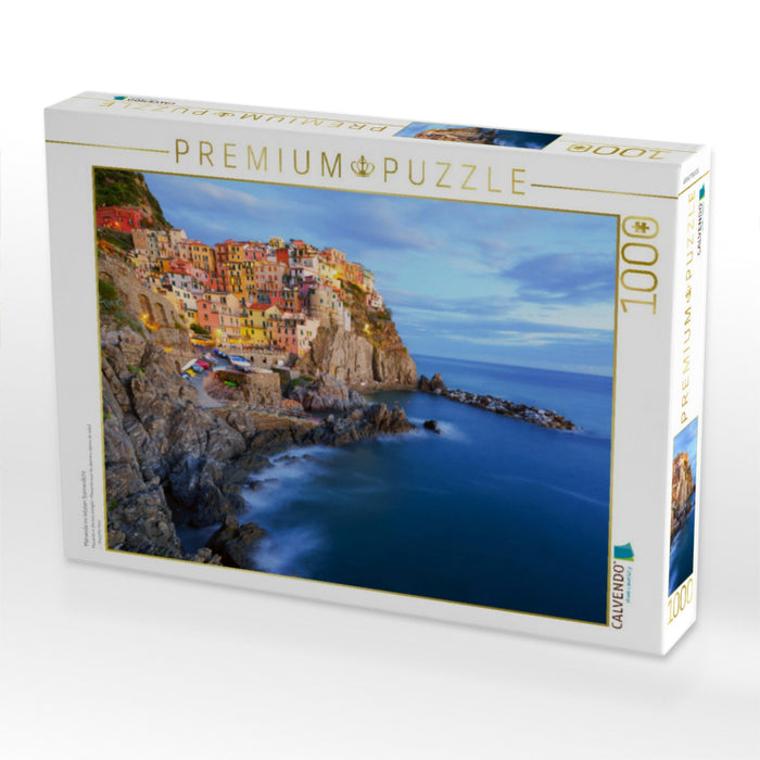 Manarola im letzten Sonnenlicht - CALVENDO Foto-Puzzle'