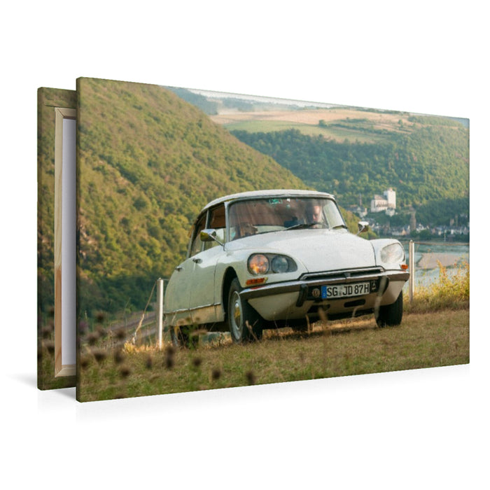 Premium Textil-Leinwand Citroën DS