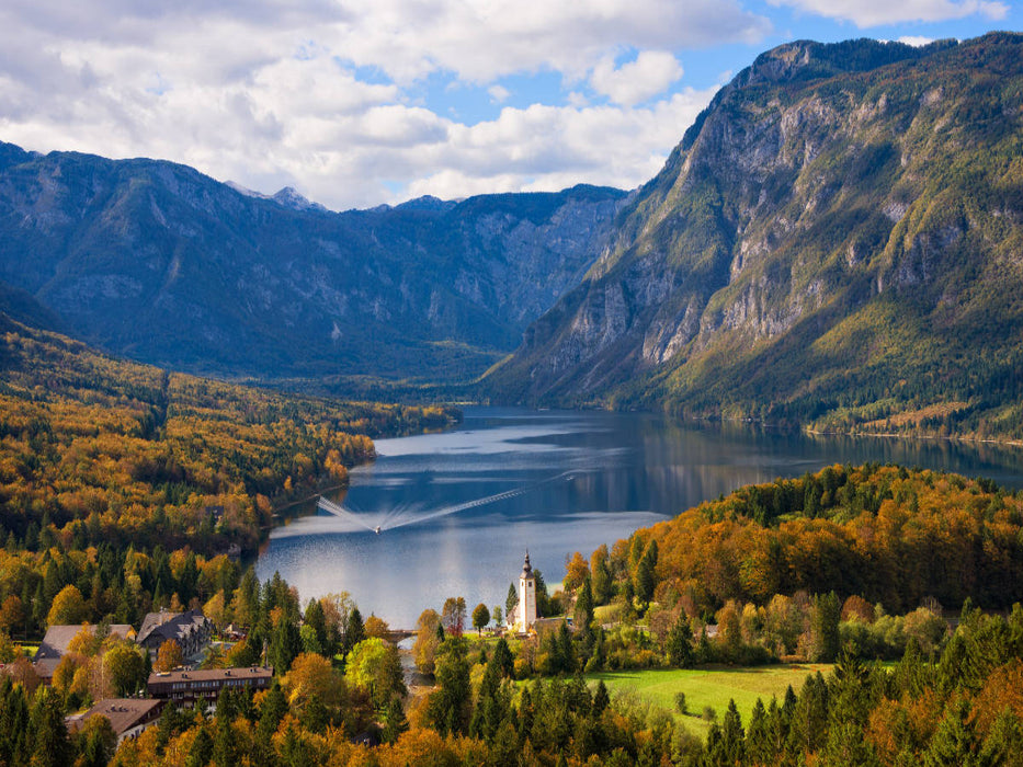 See Bohinj Landschaft im Herbst - CALVENDO Foto-Puzzle'
