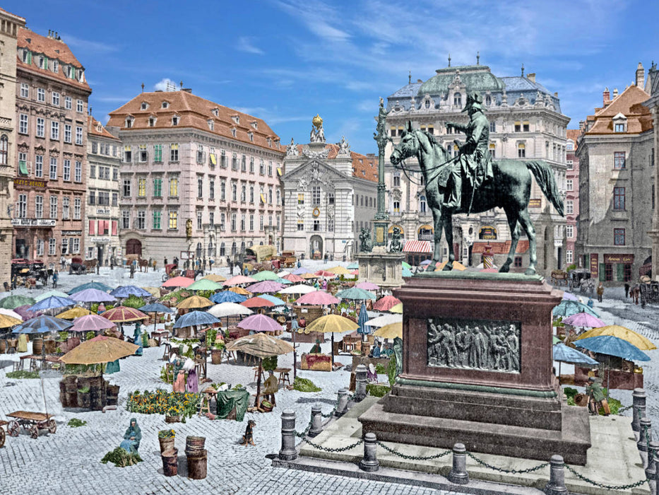 Wien - Hof (Marktplatz) - CALVENDO Foto-Puzzle'