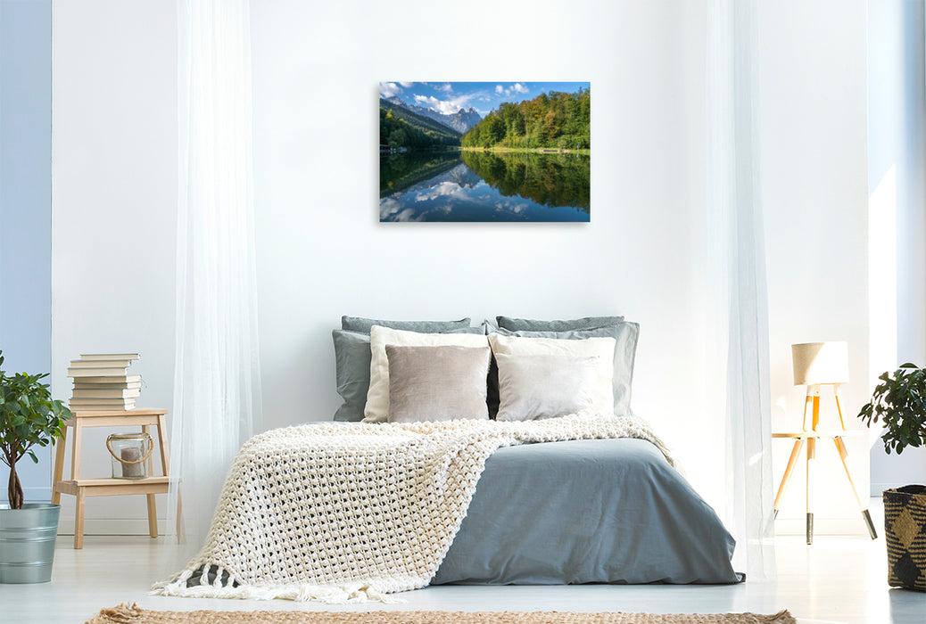 Premium Textil-Leinwand Premium Textil-Leinwand 120 cm x 80 cm quer Ein Motiv aus dem Kalender Ein Sommer rund um Garmisch-Partenkirchen