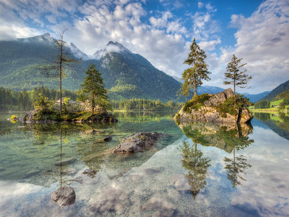 Hintersee im Berchtesgadener Land - CALVENDO Foto-Puzzle'