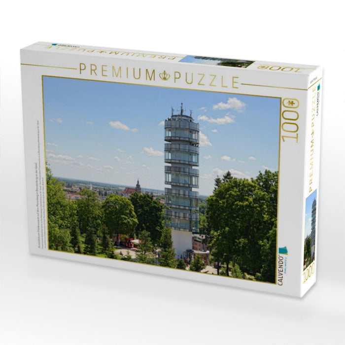 Aussichtsturm Friedenswarte auf dem Marienberg in Brandenburg an der Havel - CALVENDO Foto-Puzzle'