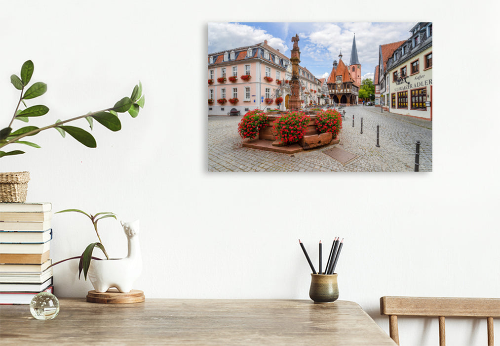 Premium Textil-Leinwand Premium Textil-Leinwand 120 cm x 80 cm quer Ein Motiv aus dem Kalender Michelstadt Impressionen