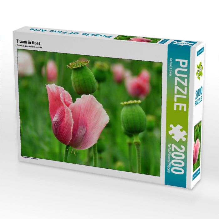 Traum in Rosa 2000 Teile Puzzle quer - CALVENDO Foto-Puzzle'