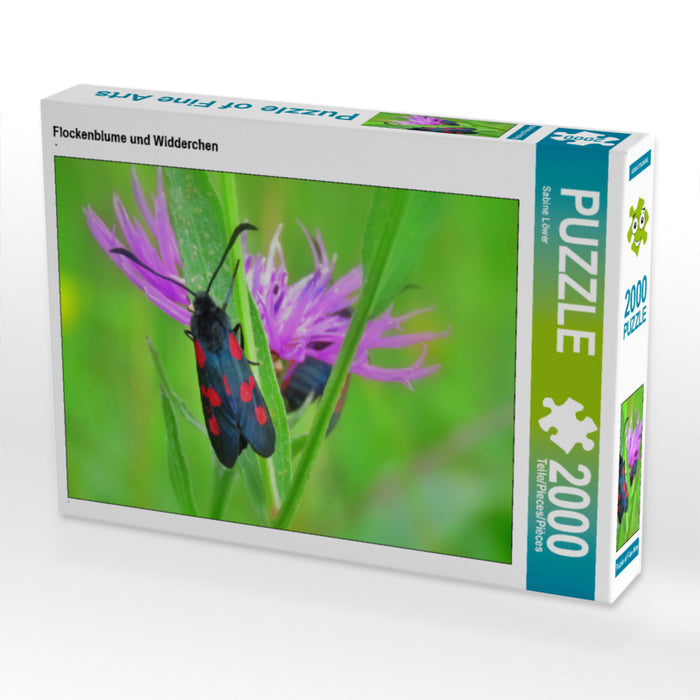 Flockenblume und Widderchen 2000 Teile Puzzle quer - CALVENDO Foto-Puzzle'
