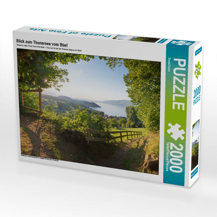 Blick zum Thunersee vom Büel 2000 Teile Puzzle quer - CALVENDO Foto-Puzzle'