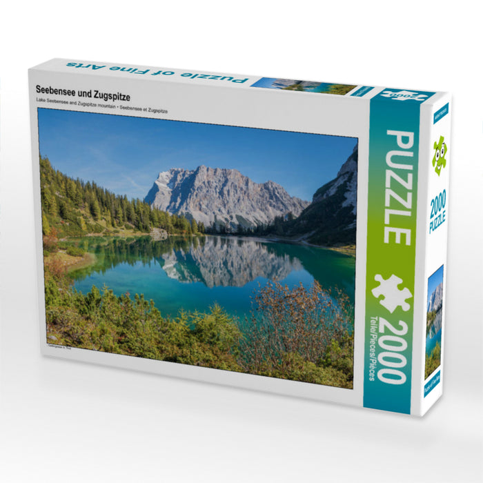Seebensee und Zugspitze 2000 Teile Puzzle quer - CALVENDO Foto-Puzzle'