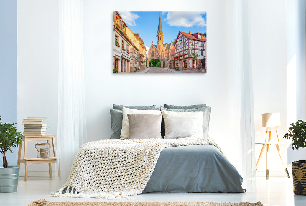 Premium textile canvas Premium textile canvas 120 cm x 80 cm across A motif from the Miltenberg Impressions calendar 