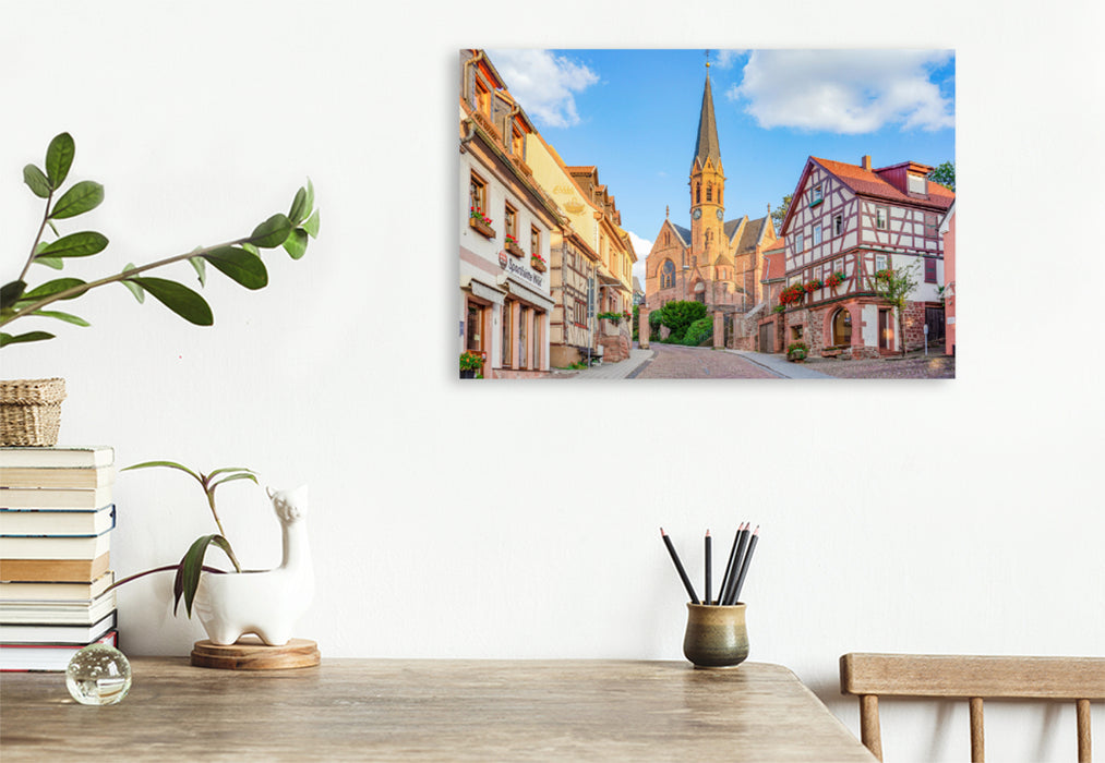 Premium textile canvas Premium textile canvas 120 cm x 80 cm across A motif from the Miltenberg Impressions calendar 