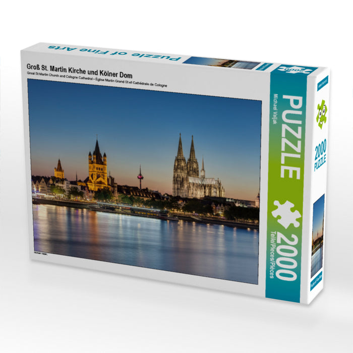 Great St. Martin Church and Cologne Cathedral - CALVENDO photo puzzle 