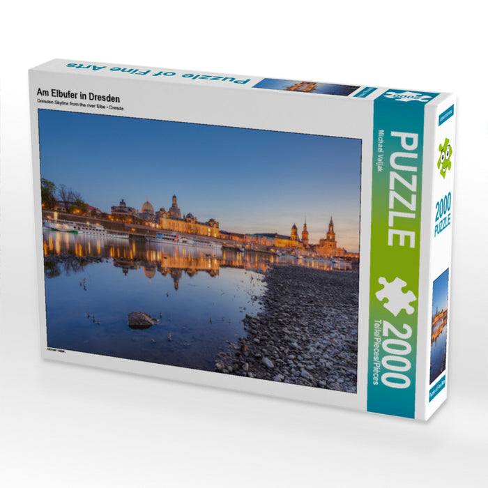 Am Elbufer in Dresden 2000 Teile Puzzle quer - CALVENDO Foto-Puzzle'