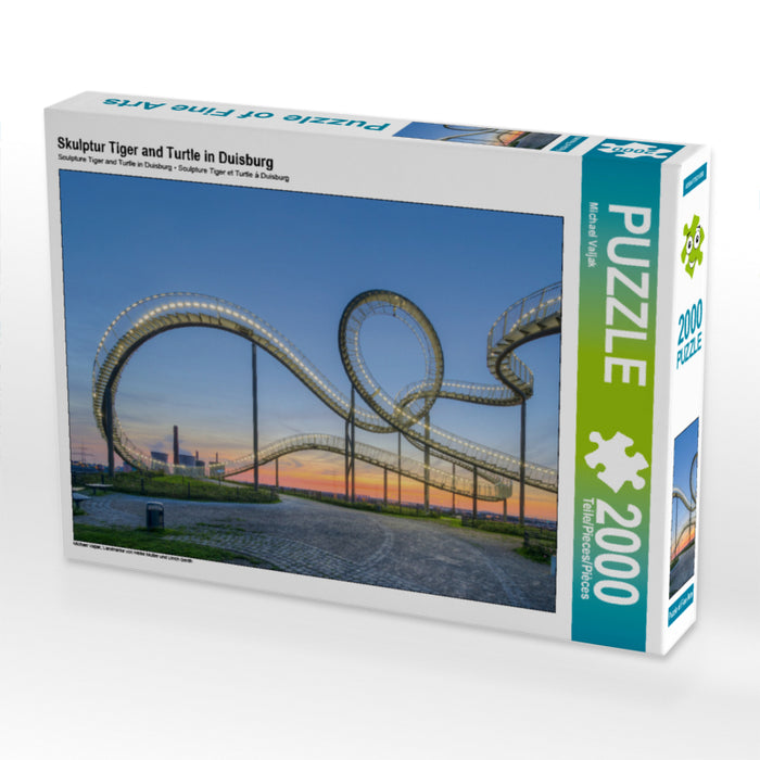 Skulptur Tiger and Turtle in Duisburg 2000 Teile Puzzle quer - CALVENDO Foto-Puzzle'