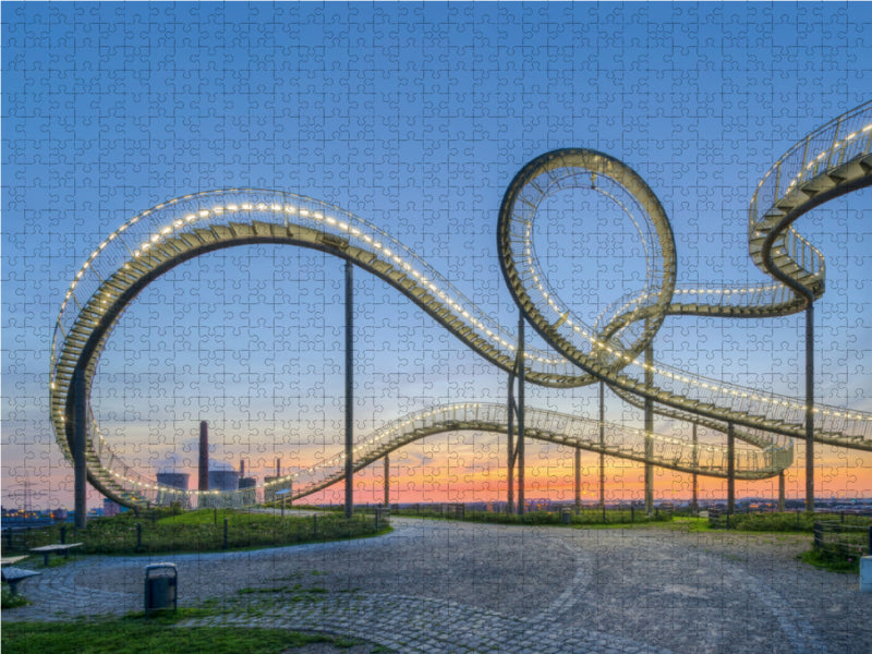 Skulptur Tiger and Turtle in Duisburg 2000 Teile Puzzle quer - CALVENDO Foto-Puzzle'