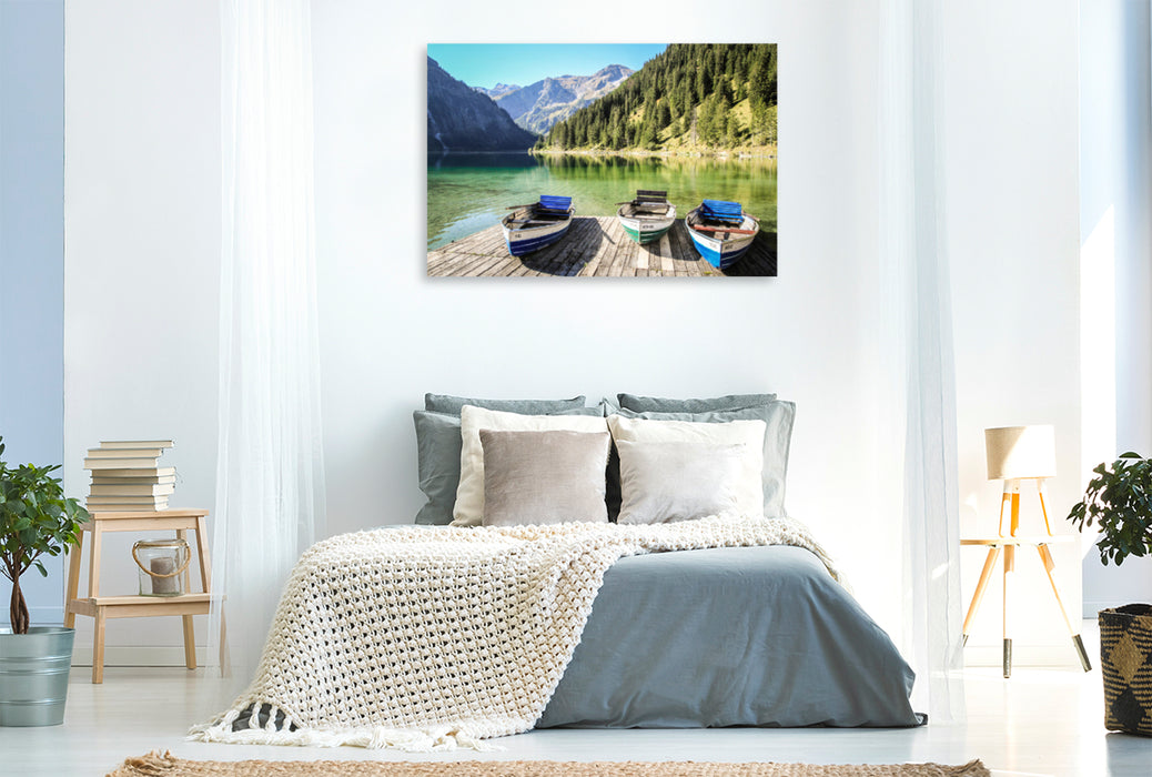 Premium textile canvas Premium textile canvas 120 cm x 80 cm landscape A motif from the calendar Faszination Allgäu 