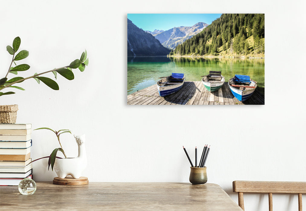 Premium textile canvas Premium textile canvas 120 cm x 80 cm landscape A motif from the calendar Faszination Allgäu 