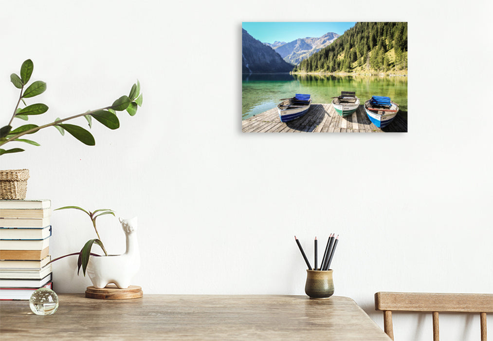 Premium textile canvas Premium textile canvas 120 cm x 80 cm landscape A motif from the calendar Faszination Allgäu 