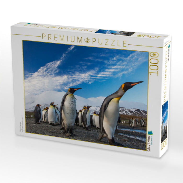 Pinguine-Marsch - CALVENDO Foto-Puzzle'