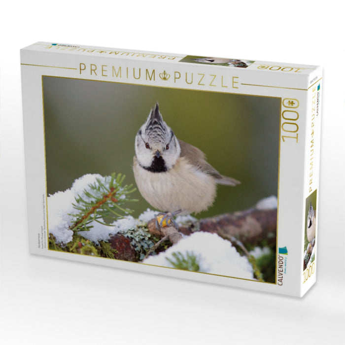 Haubenmeise - CALVENDO Foto-Puzzle'