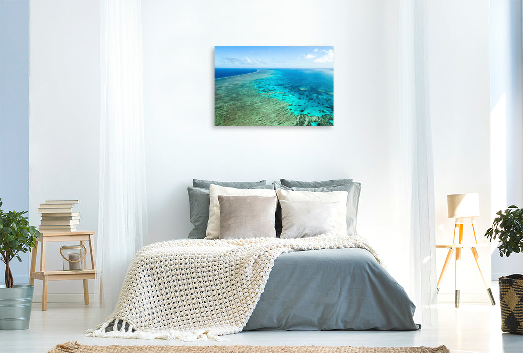 Premium textile canvas Premium textile canvas 120 cm x 80 cm landscape Great Barrier Reef 