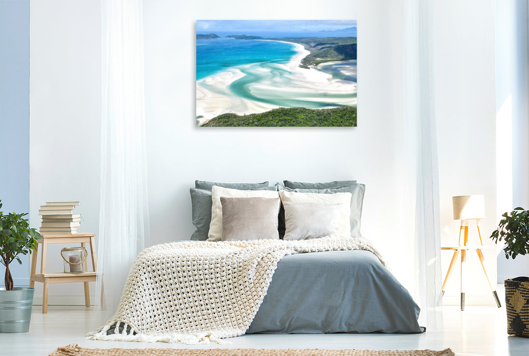 Premium textile canvas Premium textile canvas 120 cm x 80 cm landscape A motif from the calendar Great Barrier Reef and the Whitsundays 