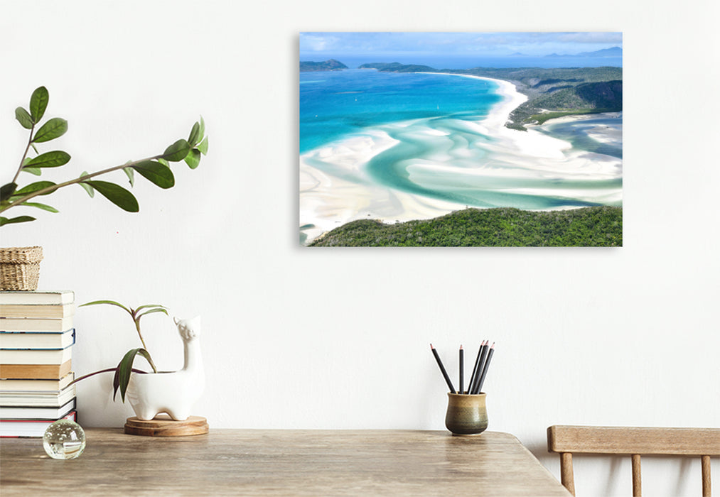 Premium textile canvas Premium textile canvas 120 cm x 80 cm landscape A motif from the calendar Great Barrier Reef and the Whitsundays 