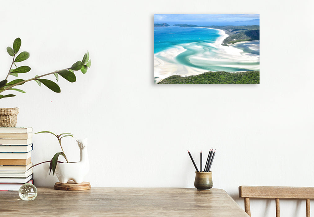 Premium textile canvas Premium textile canvas 120 cm x 80 cm landscape A motif from the calendar Great Barrier Reef and the Whitsundays 