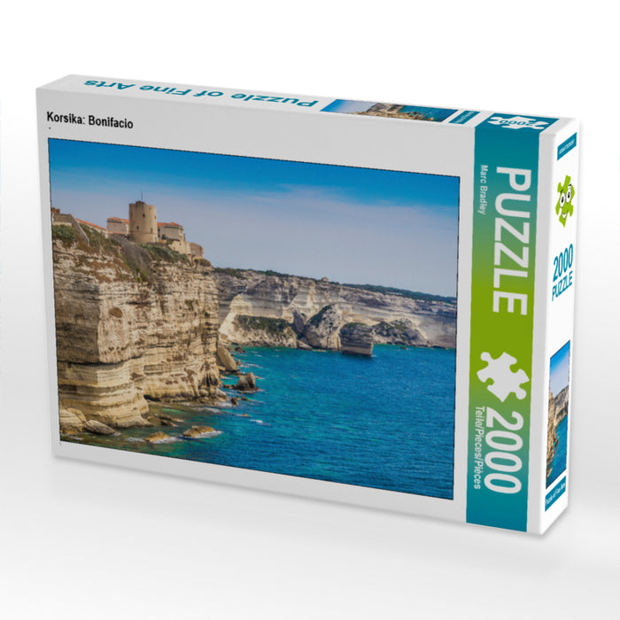 Korsika: Bonifacio 2000 Teile Puzzle quer - CALVENDO Foto-Puzzle'