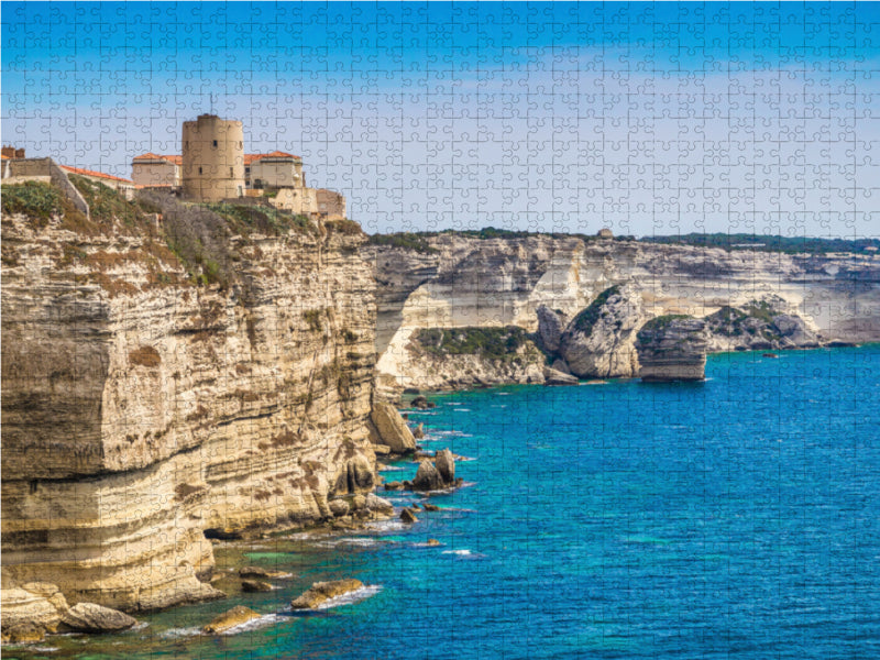 Korsika: Bonifacio 2000 Teile Puzzle quer - CALVENDO Foto-Puzzle'