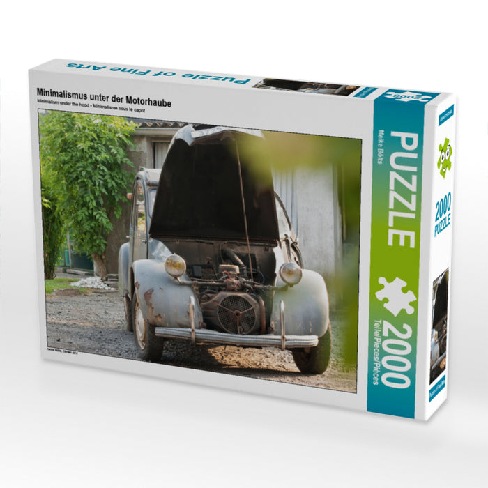Minimalismus unter der Motorhaube 2000 Teile Puzzle quer - CALVENDO Foto-Puzzle'