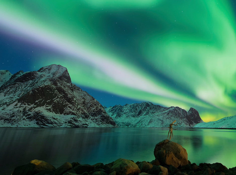 Northern Lights Norway - CALVENDO photo puzzle 