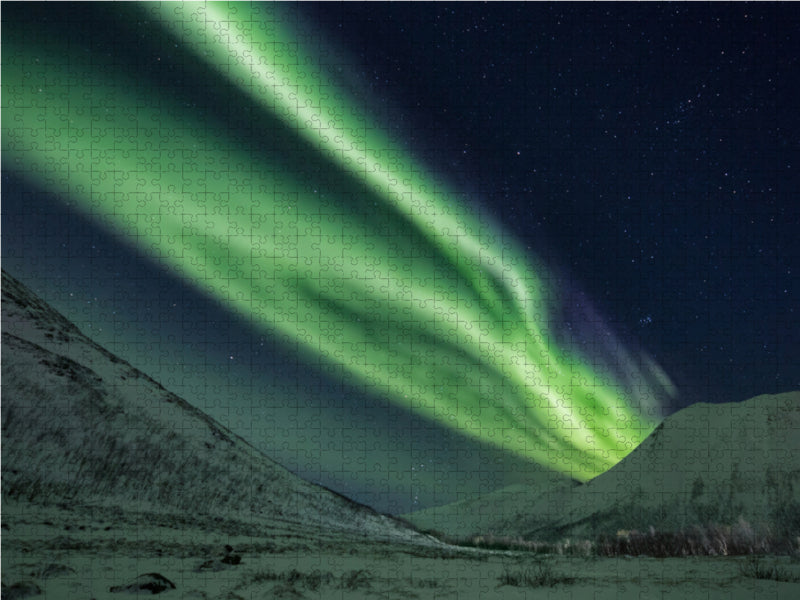 Northern lights in Norway - CALVENDO photo puzzle 