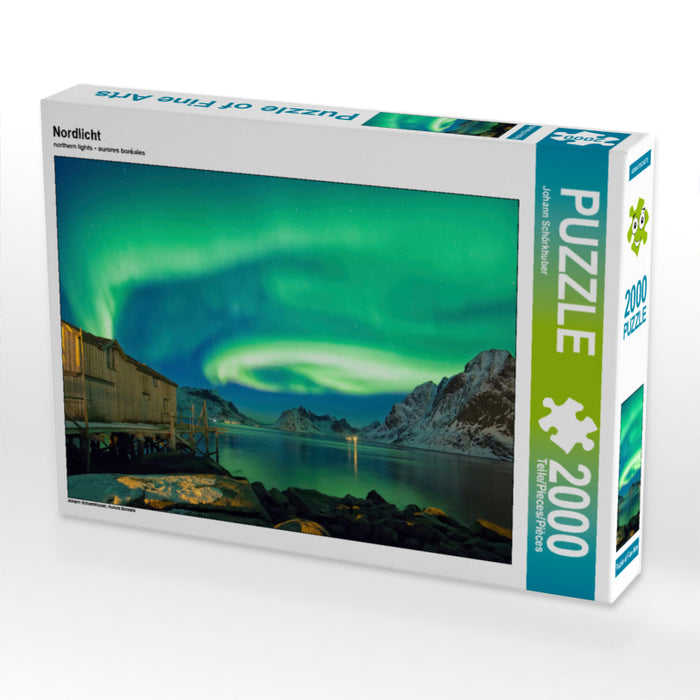 Nordlicht 2000 Teile Puzzle quer - CALVENDO Foto-Puzzle'