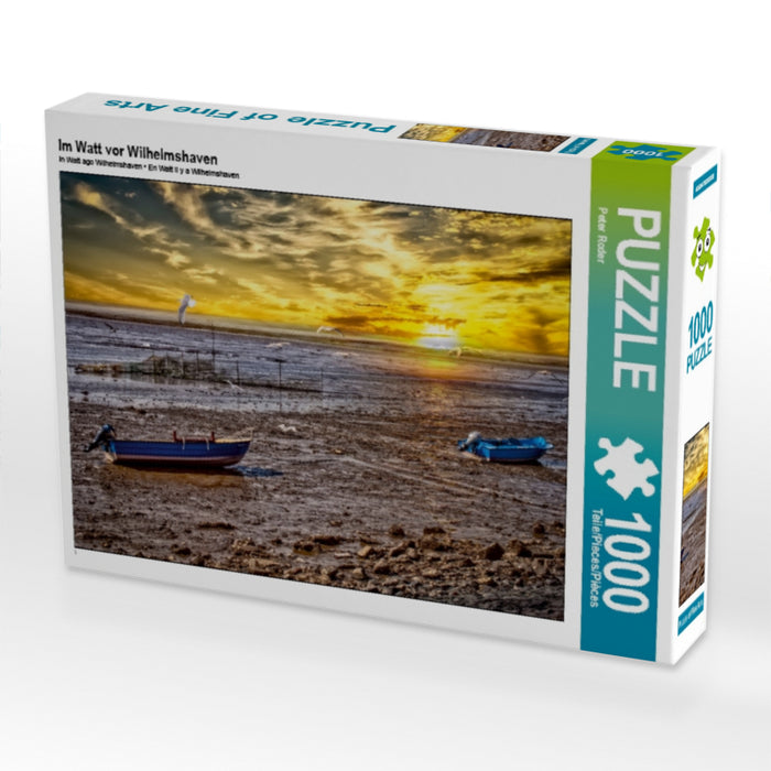 Im Watt vor Wilhelmshaven 1000 Teile Puzzle quer - CALVENDO Foto-Puzzle'