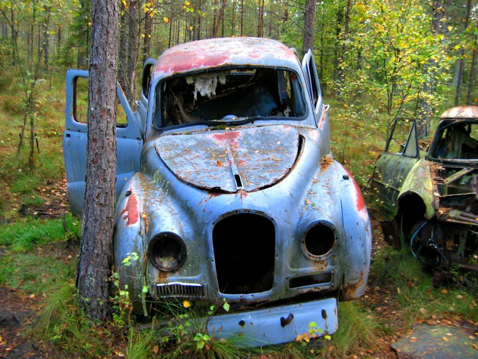 Auto in blau - CALVENDO Foto-Puzzle'
