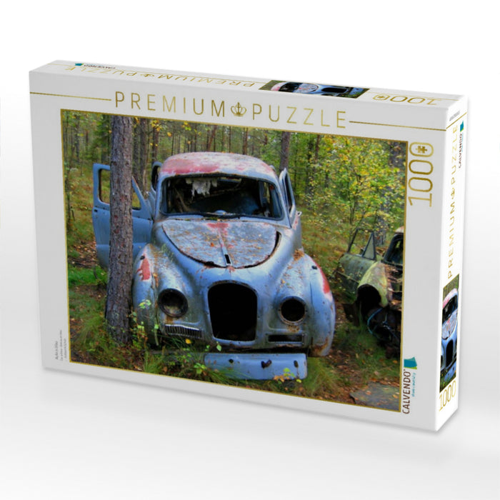 Auto in blau - CALVENDO Foto-Puzzle'