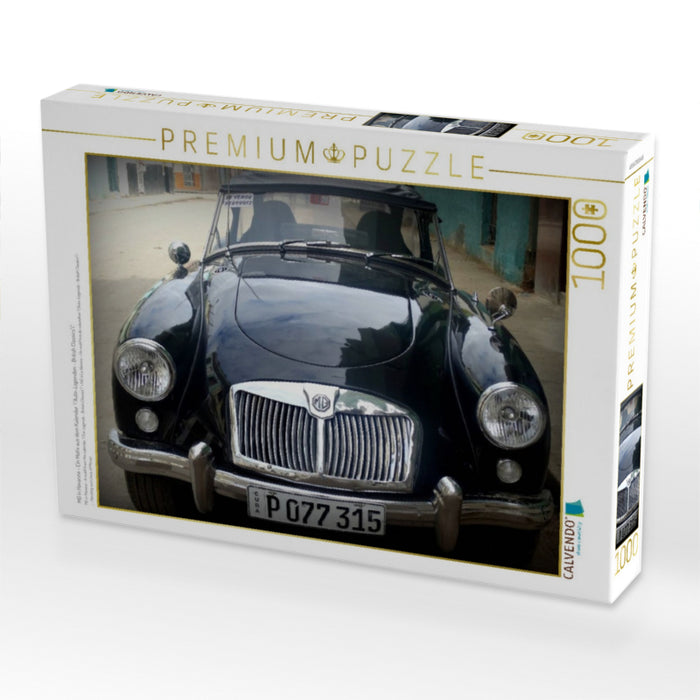 MG in Havanna - Ein Motiv aus dem Kalender "Auto-Legenden - British Classics" - CALVENDO Foto-Puzzle'