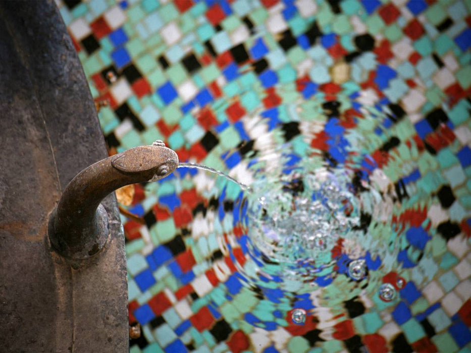 Detail der Helenenquelle Bad Pyrmont - CALVENDO Foto-Puzzle'