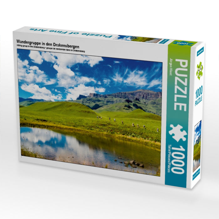 Wandergruppe in den Drakensbergen 1000 Teile Puzzle quer - CALVENDO Foto-Puzzle'