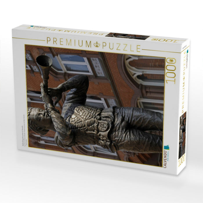 Rattenfängerbrunnen in Hameln - CALVENDO Foto-Puzzle'