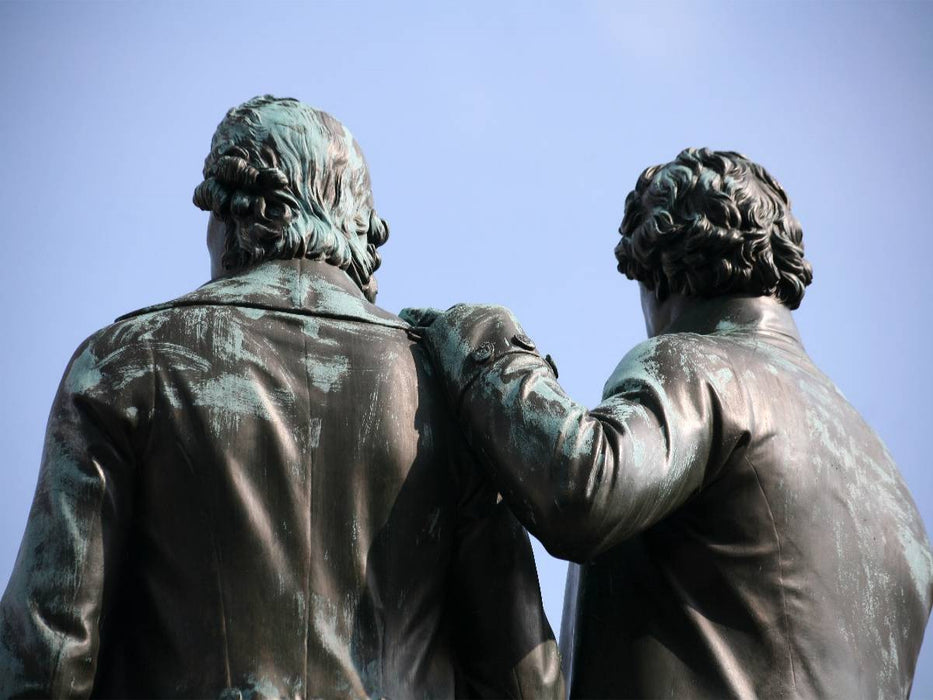 Goethe-Schiller-Denkmal in Weimar - CALVENDO Foto-Puzzle'