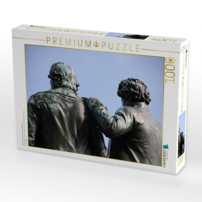 Goethe-Schiller-Denkmal in Weimar - CALVENDO Foto-Puzzle'