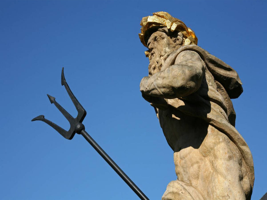 Neptunbrunnen in Weimar - CALVENDO Foto-Puzzle'