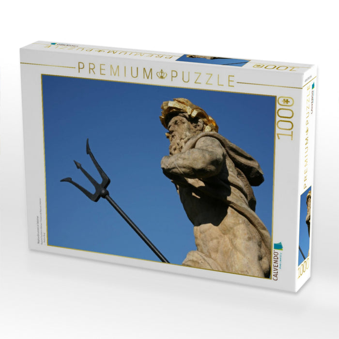 Neptunbrunnen in Weimar - CALVENDO Foto-Puzzle'