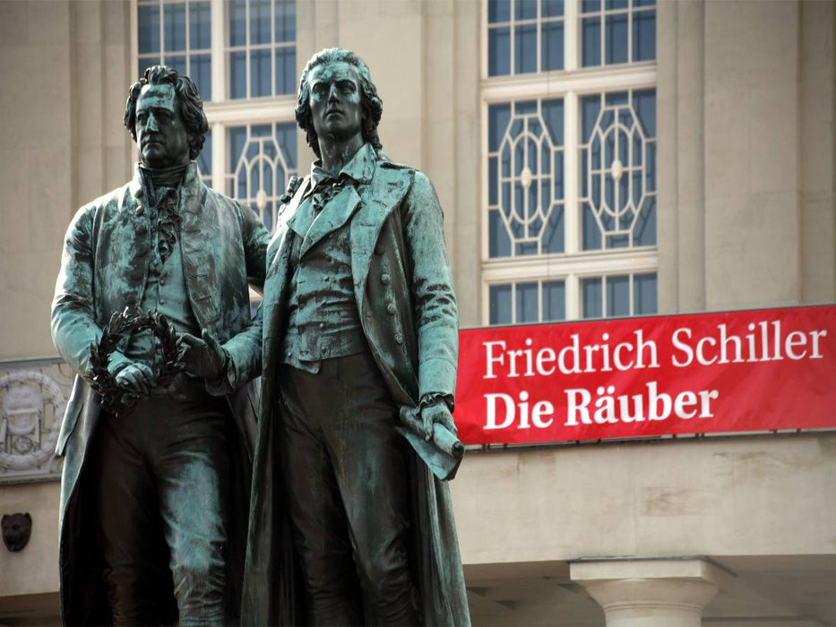 Goethe-Schiller-Denkmal in Weimar - CALVENDO Foto-Puzzle'