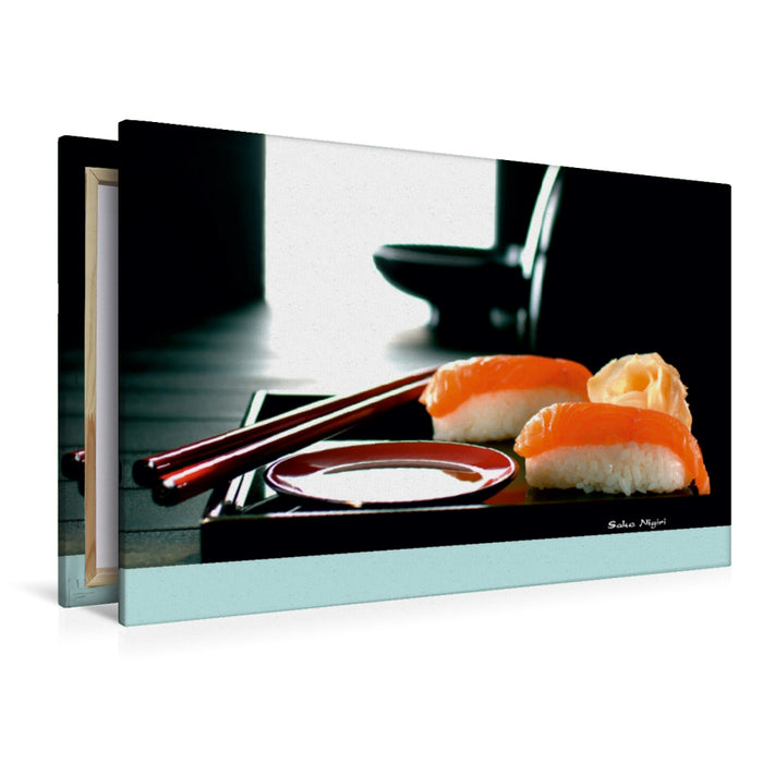 Premium Textil-Leinwand Sake Nigiri